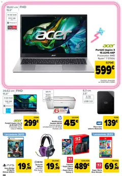 Vista previa Carrefour folleto válido desde el 24.03.2026 | Página: 74 | Productos: Nintendo, Smartphone, PC, Disco