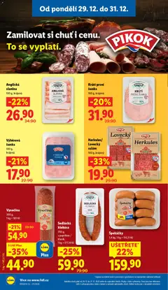 Náhled letáku Anglická slanina, 100 g, krájená od 29.12.2025 | Strana: 12