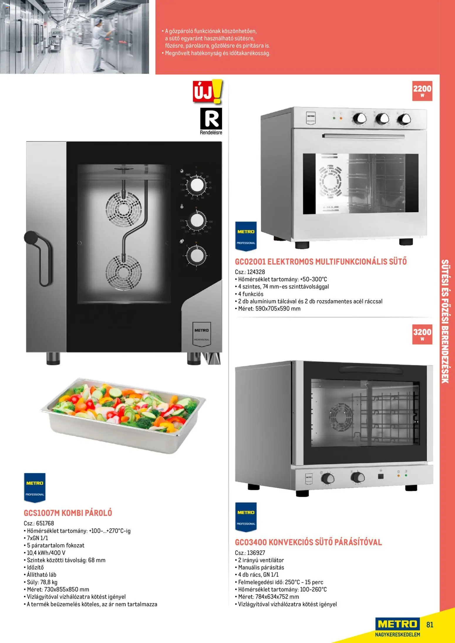 Metro akciós ujság - amely érvényes a következő dátumtól: 18.02.2026 | Oldal: 81 | Termékek: Sütő, Ventilátor