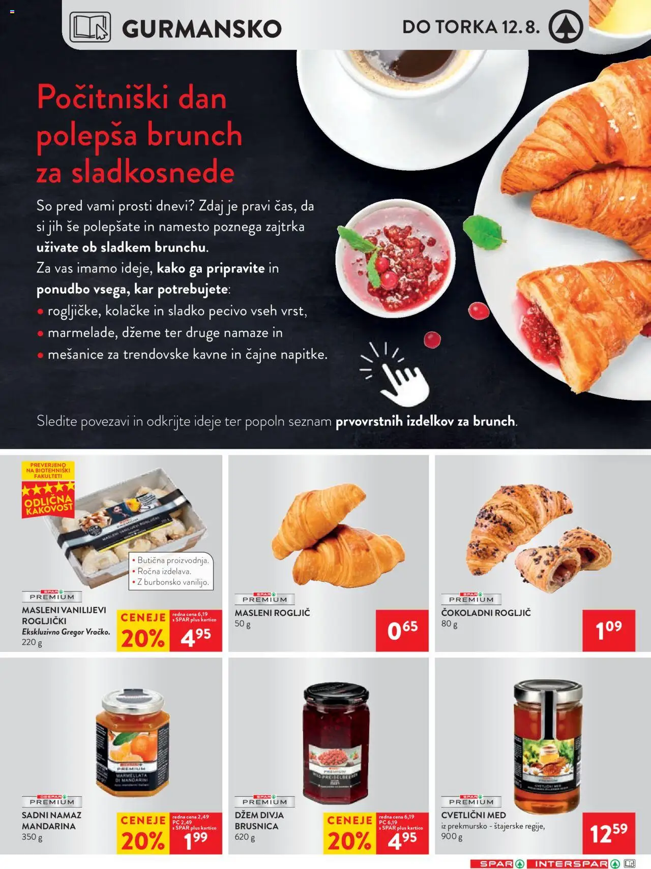 Spar katalog 32/25 │ velja od 06.08.2025 | Stran: 15 | Izdelki: Rogljički, Namaz, Džem