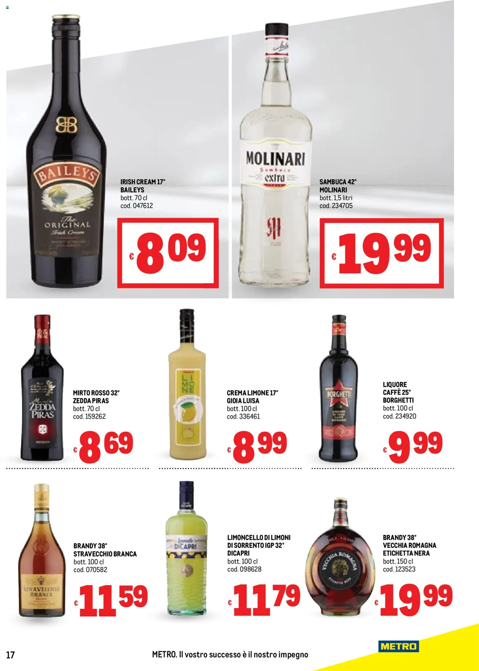 Volantino Metro del 23.10.2025 | Pagina: 17 | Prodotti: Crema, Caffè, Limone, Liquore