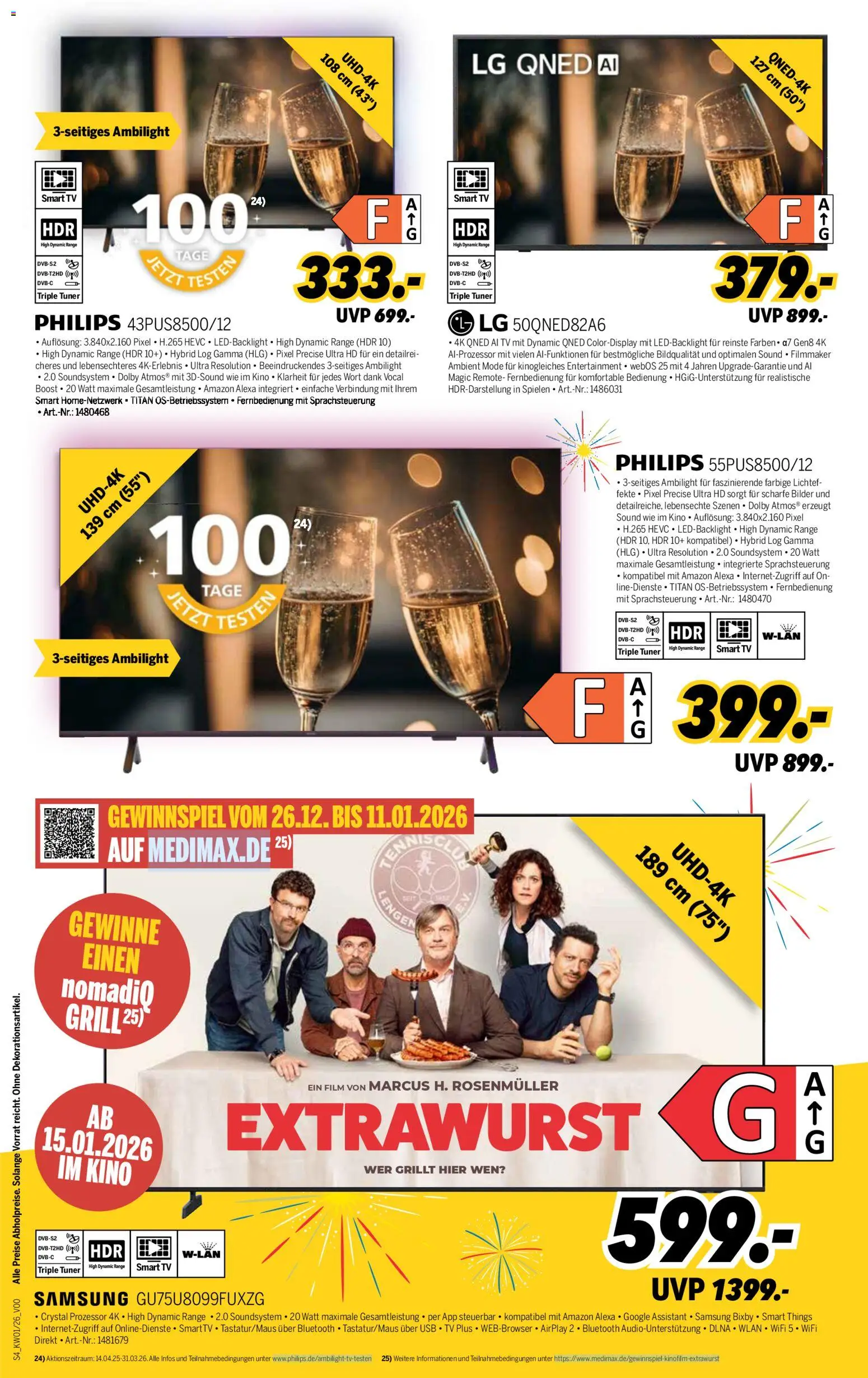 Medimax Prospekt 	 – gültig ab 27.12.2025 | Seite: 4 | Produkte: USB, Grill, Bilder, Soundsystem