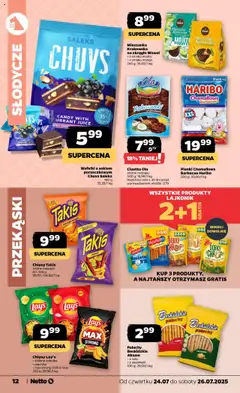 Netto gazetka - Spożywcza od 24.07.2025 | Strona: 12 | Produkty: Mango, Słodycze, Galaretki, Krakersy