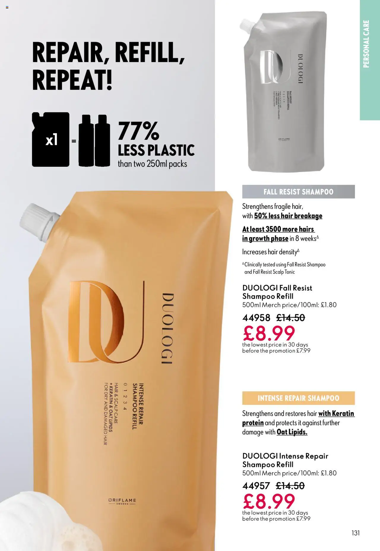 {H1} | Page: 131 | Products: Shampoo
