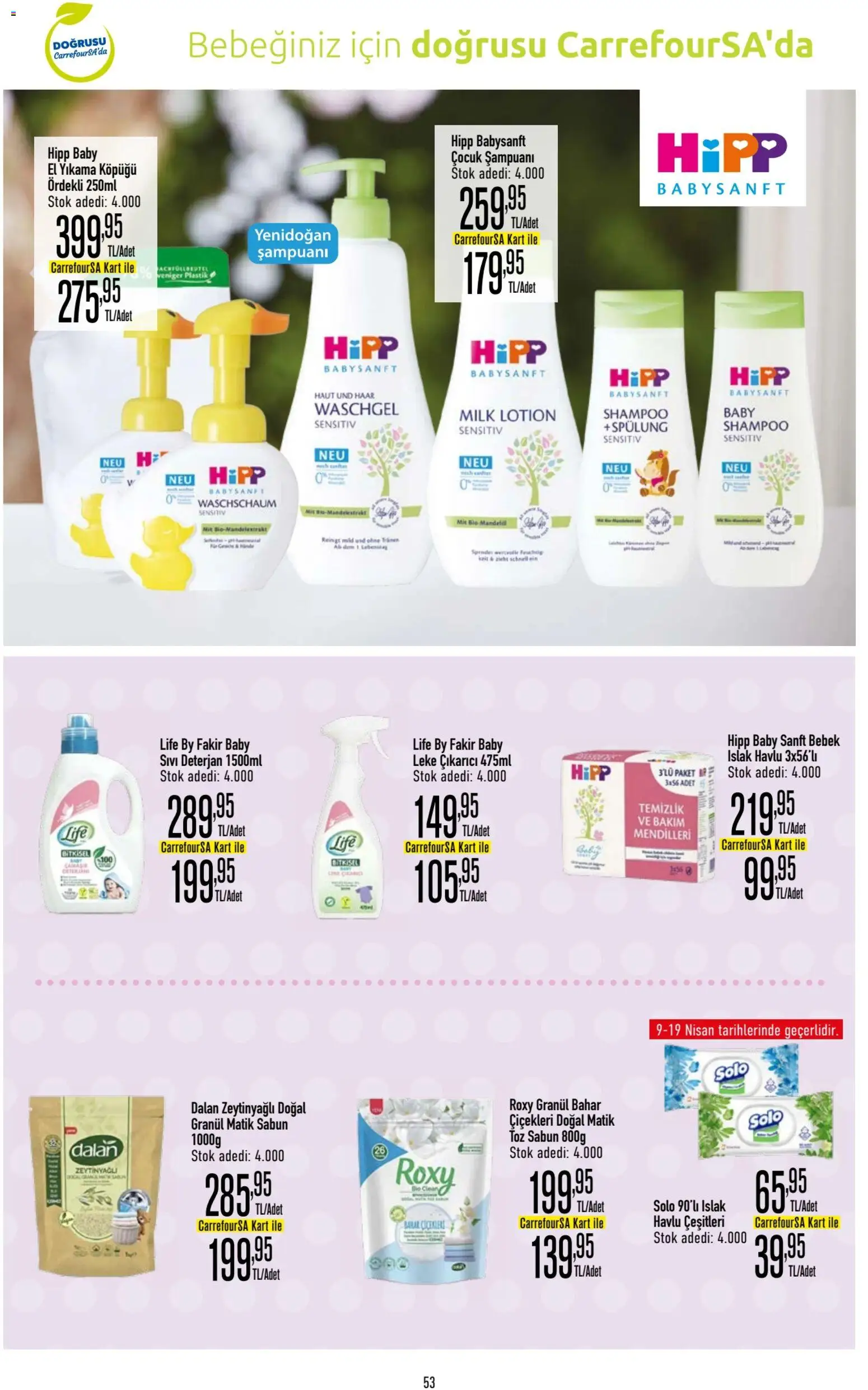 CarrefourSA Katalog - 09.04.2026 tarihinden itibaren geçerlidir | Sayfa: 54 | Ürünler: Sabun, Leke çıkarıcı, Deterjan