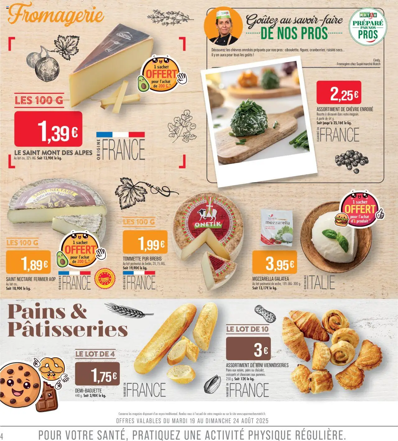  | Page: 4 | Produits: Mozzarella, Viennoiseries, Lait, Chaussons