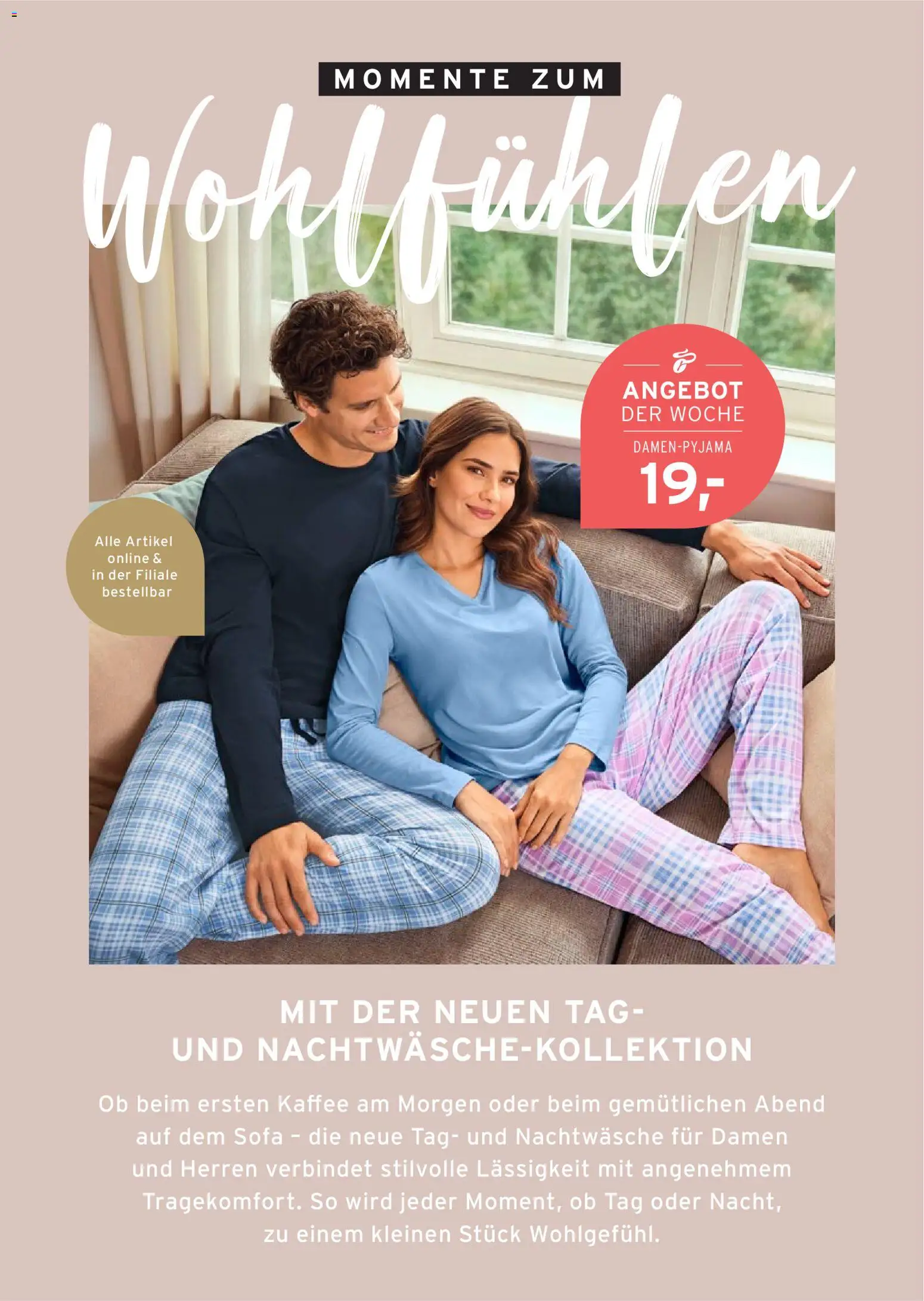 Prospekt Tchibo Momente zum Wohlfühlen – gültig ab 21.01.2026 | Seite: 2 | Produkte: Sofa, Kaffee