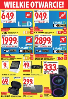 Pogląd oferty "Mediaexpert Gazetka - Wielkie otwarcie Głogów" - ważna od 23.10.2025 | Strona: 2 | Produkty: Audio, Słuchawki, Stacja pogody, Bateria