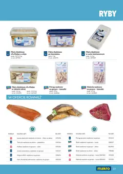 Pogląd oferty "Makro gazetka - Produktów marek własnych dla profesjonalnej Gastronomii" - ważna od 01.03.2026 | Strona: 23 | Produkty: Pstrąg, Makrela, Pstrąg wędzony, Tuńczyk