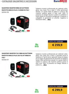 Anteprima del volantino Eurobrico Saldatrici e accessori catalogo valido a partire dal 23.07.2025 | Pagina: 17 | Prodotti: Torcia, Saldatrice, Generatore