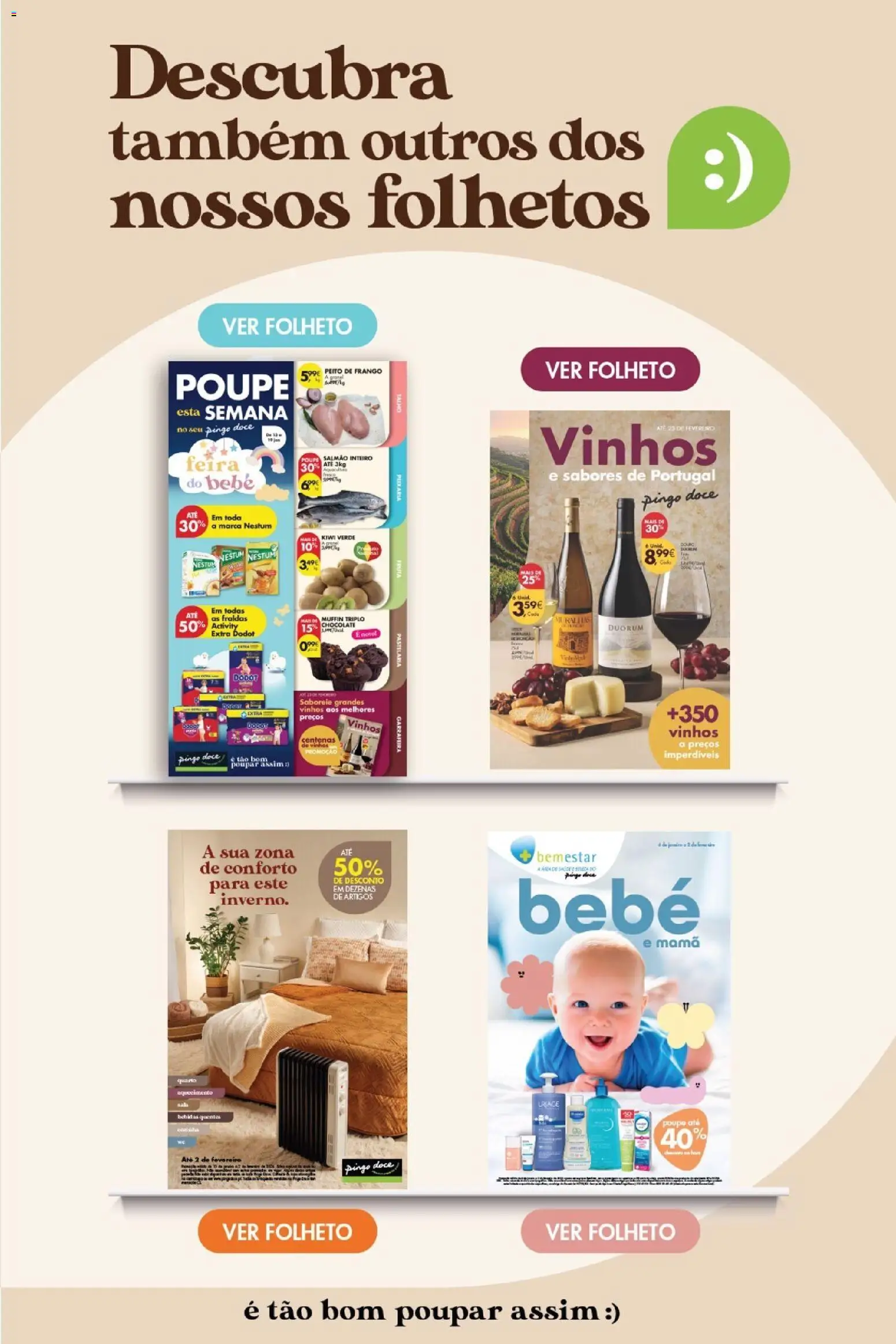 Pingo Doce Poupe este Fim de Semana │ válido de 16.01.2026 | Página: 18 | Produtos: Frango, Salmão, Chocolate, Vinho