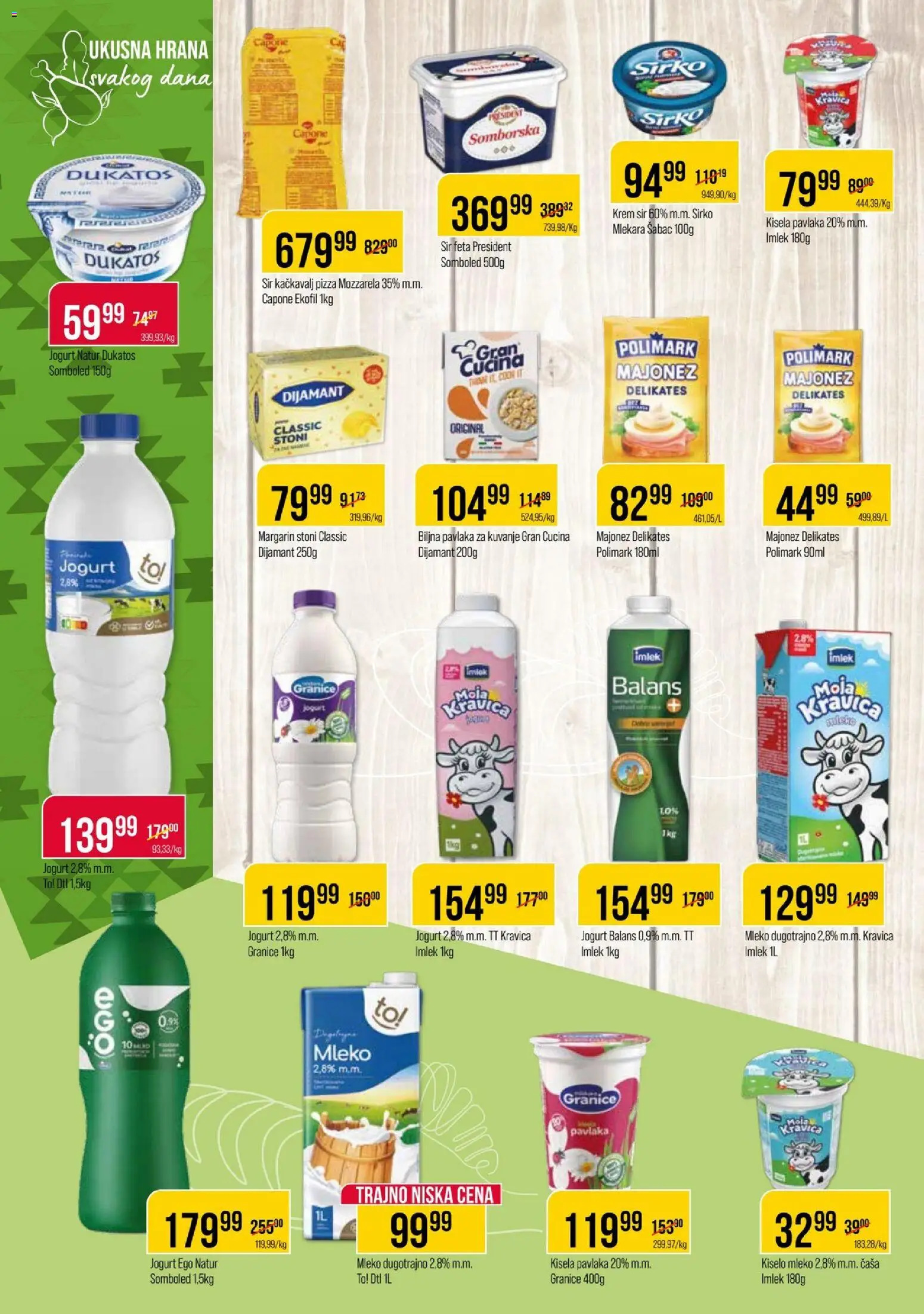 Metalac Proleter katalog - važi od 11.02.2026 | Strana: 4 | Proizvode: Mleko, Kačkavalj, Jogurt, Biljna pavlaka