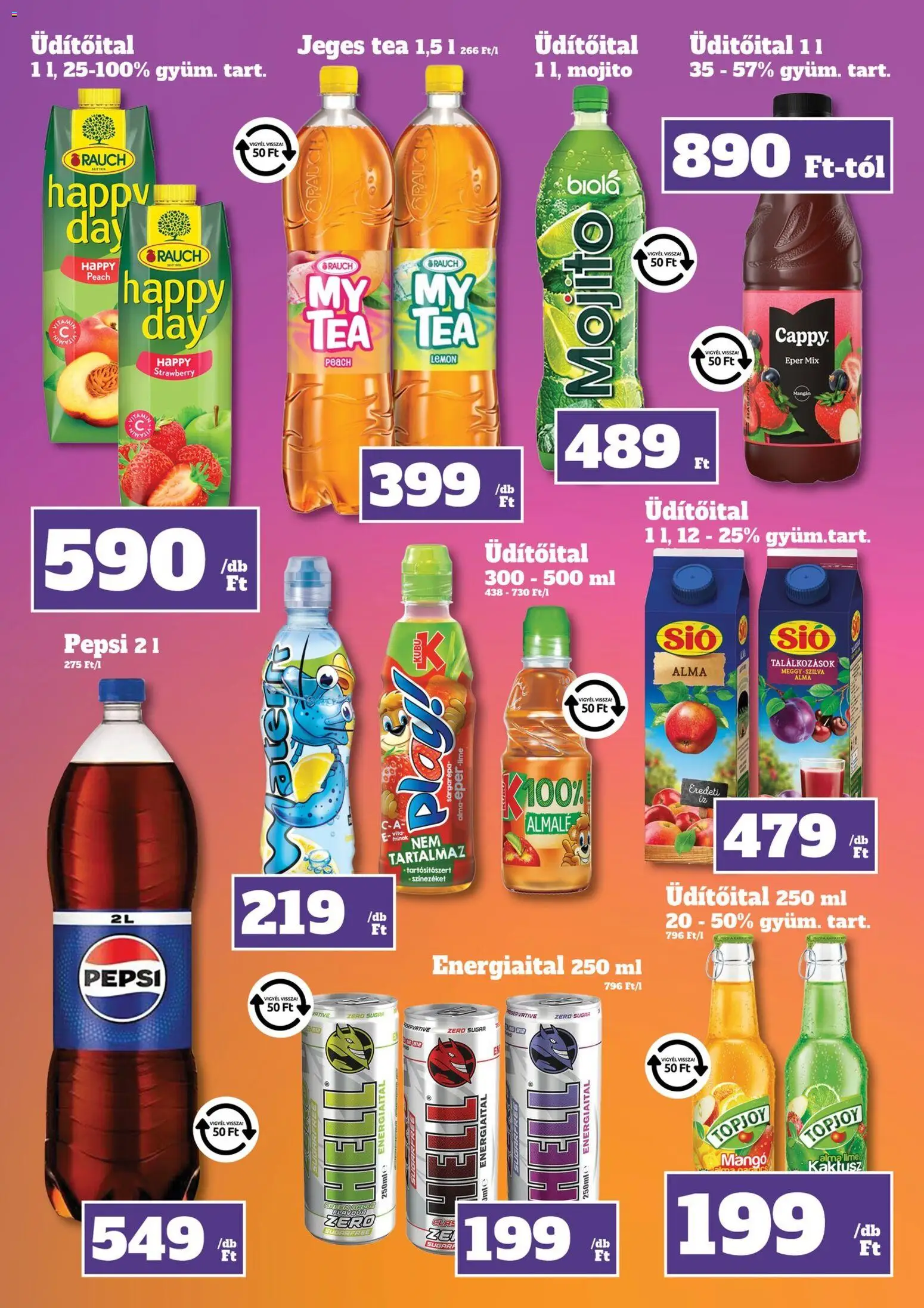 Family Diszkont akciós ujság - amely érvényes a következő dátumtól: 23.04.2026 | Oldal: 15 | Termékek: Pepsi, Alma, Tea, Eper