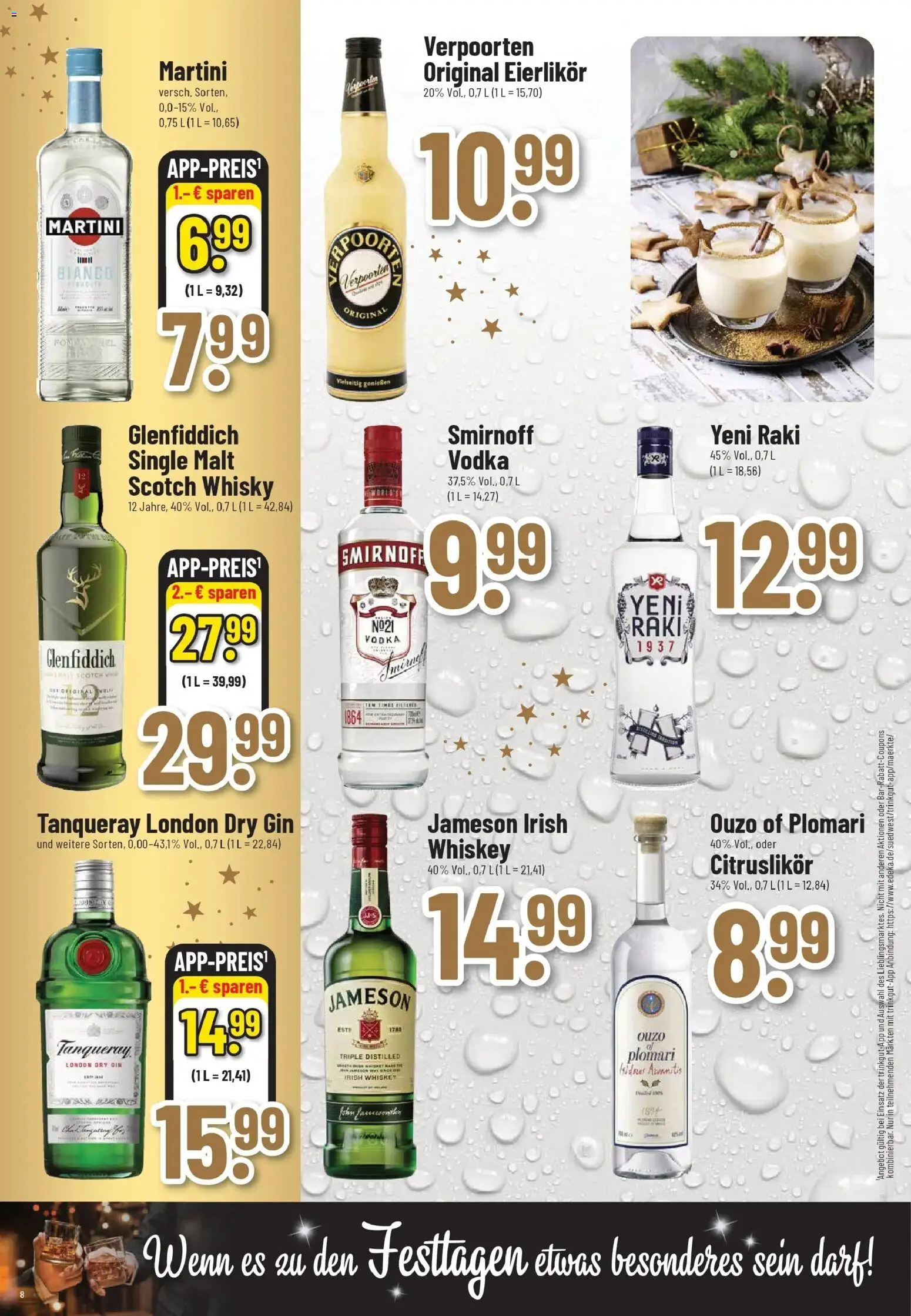 Trinkgut - trinkgut: Wochenangebote – gültig ab 07.12.2025 | Seite: 8 | Produkte: Martini, Jameson, Smirnoff, Gin