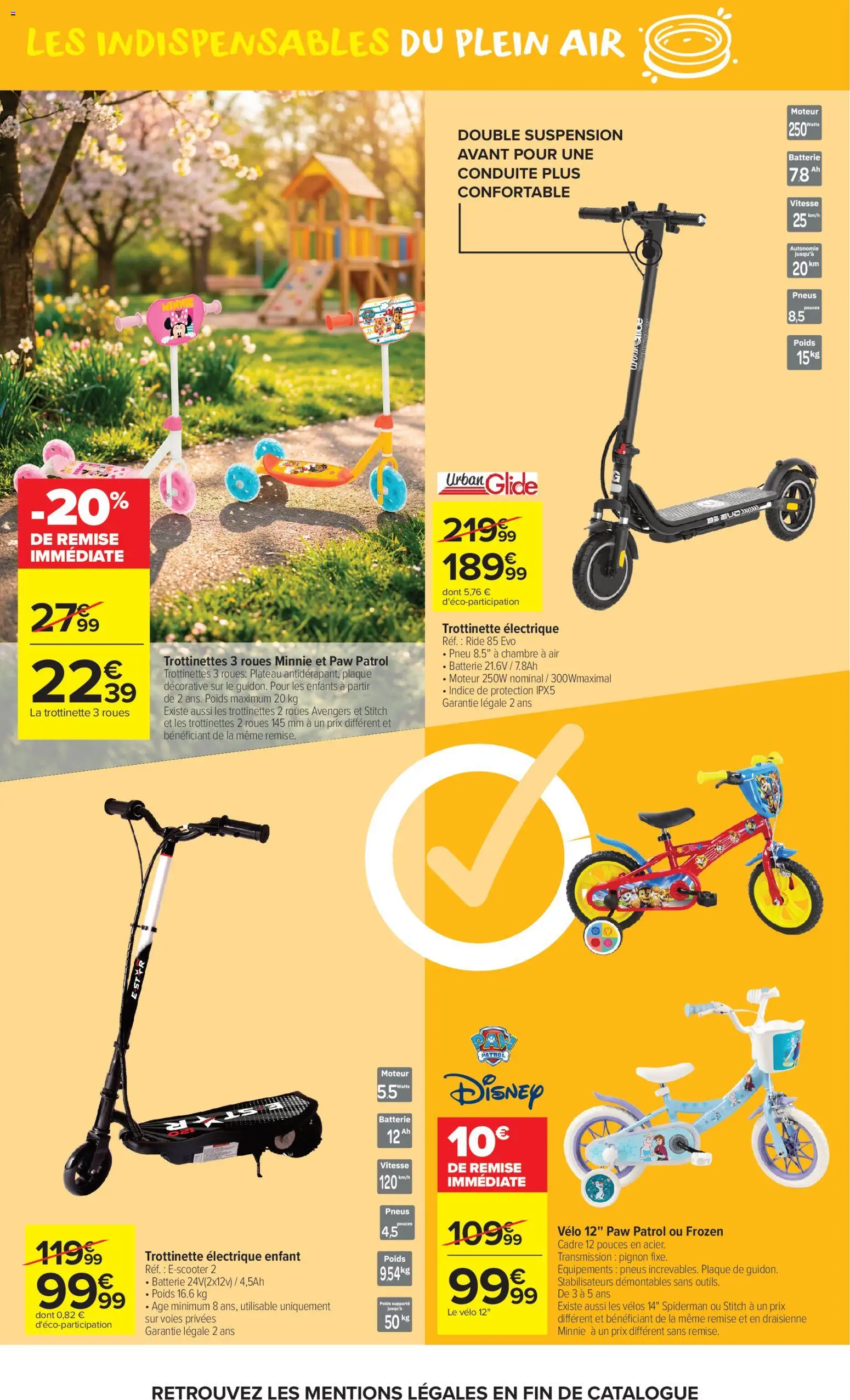 {H1} | Page: 16 | Produits: Vélo, Plateau, Batterie, Cadre