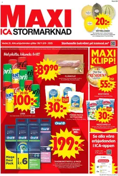 ICA Maxi - Malmö - Förhandsvisning av reklamblad från butik ICA Maxi aktuell från 28.07.2025