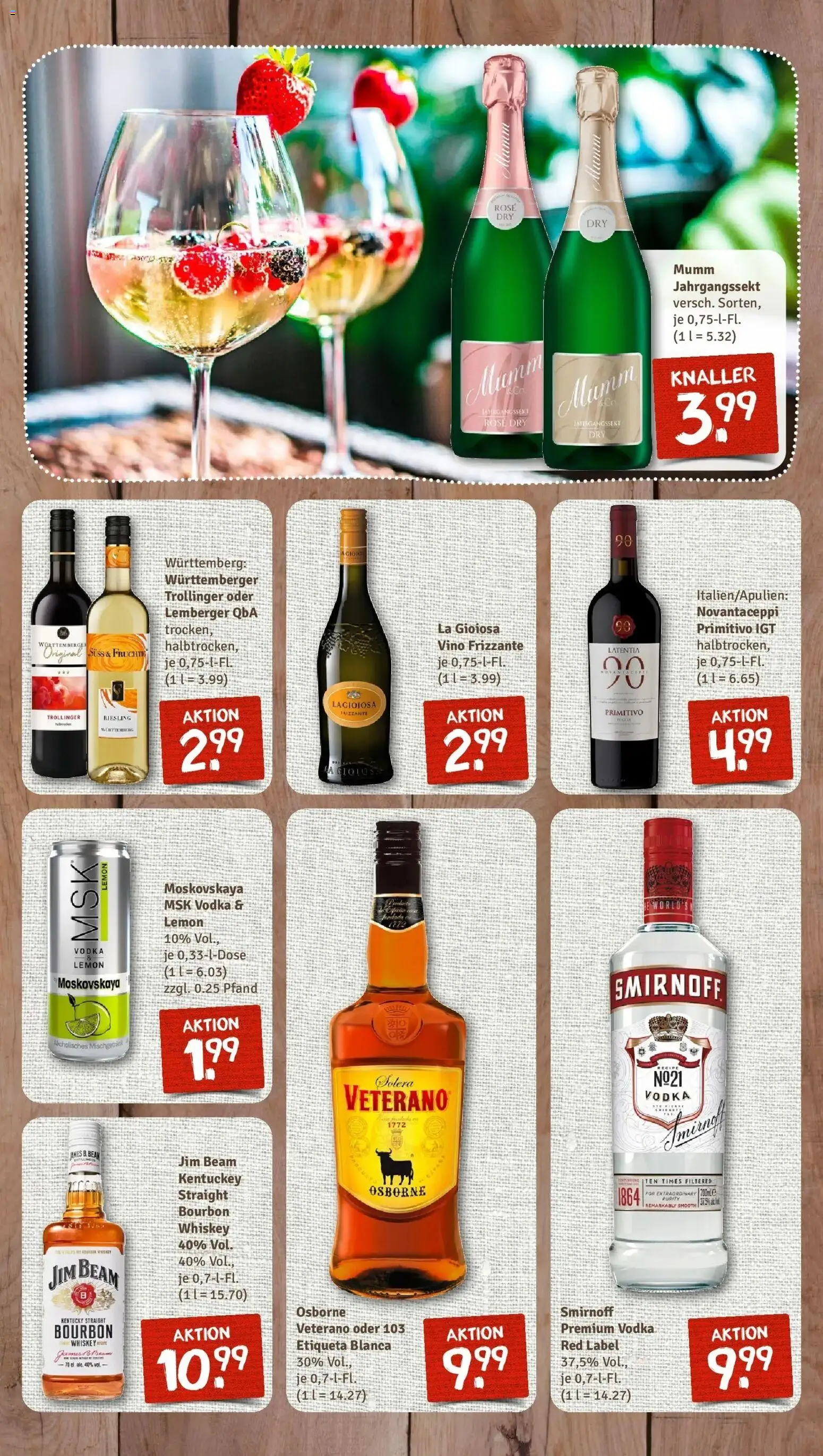 Rewe prospekt Hiddenhausen/Sundern	 – gültig ab 22.02.2026 | Seite: 10 | Produkte: Jim beam, Smirnoff, Vodka, Bourbon