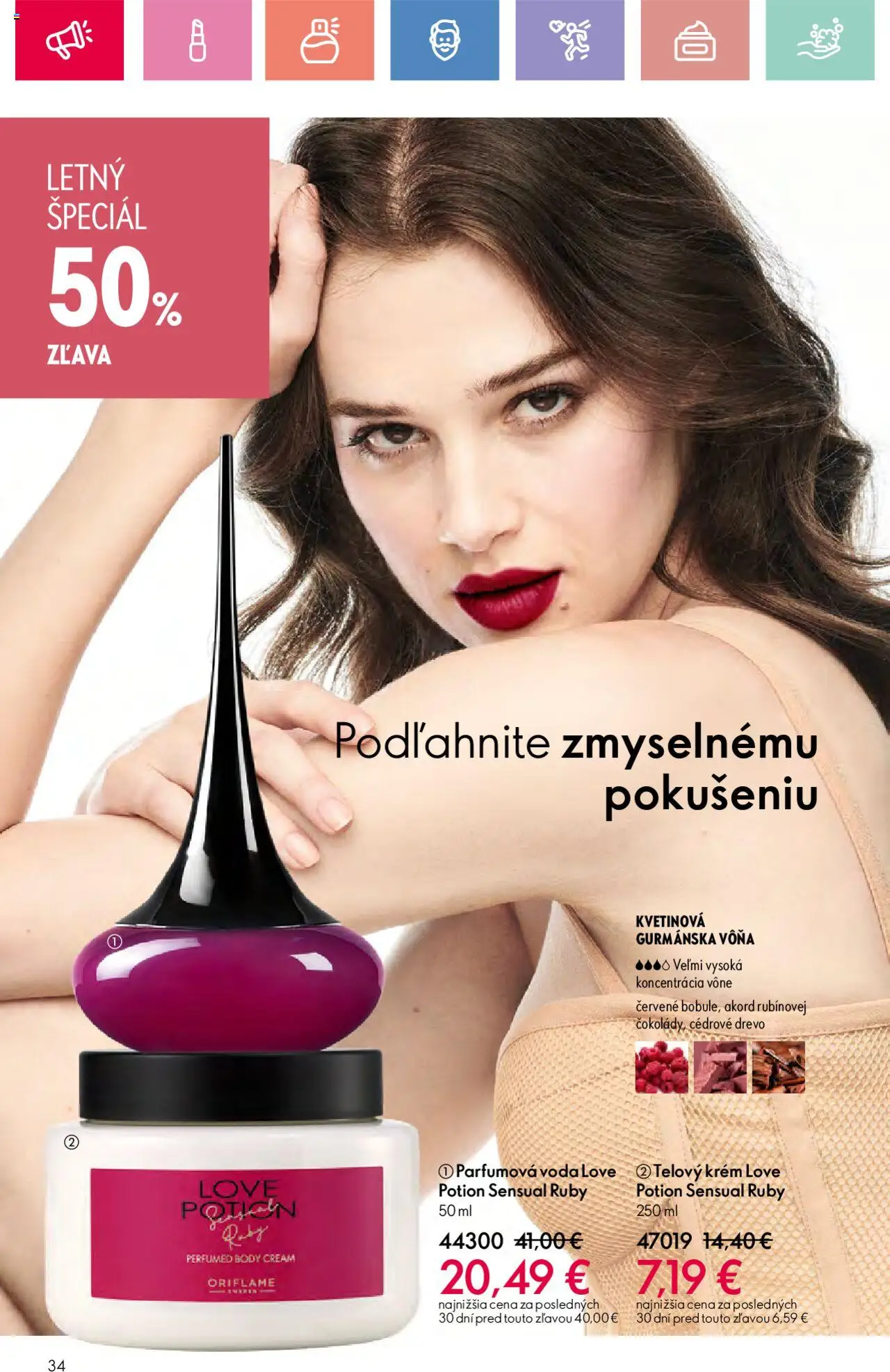 Katalóg Oriflame 9 2025 │ platný od 15.06.2025 | Strana: 34 | Produkty: Telový krém, Krém, Voda