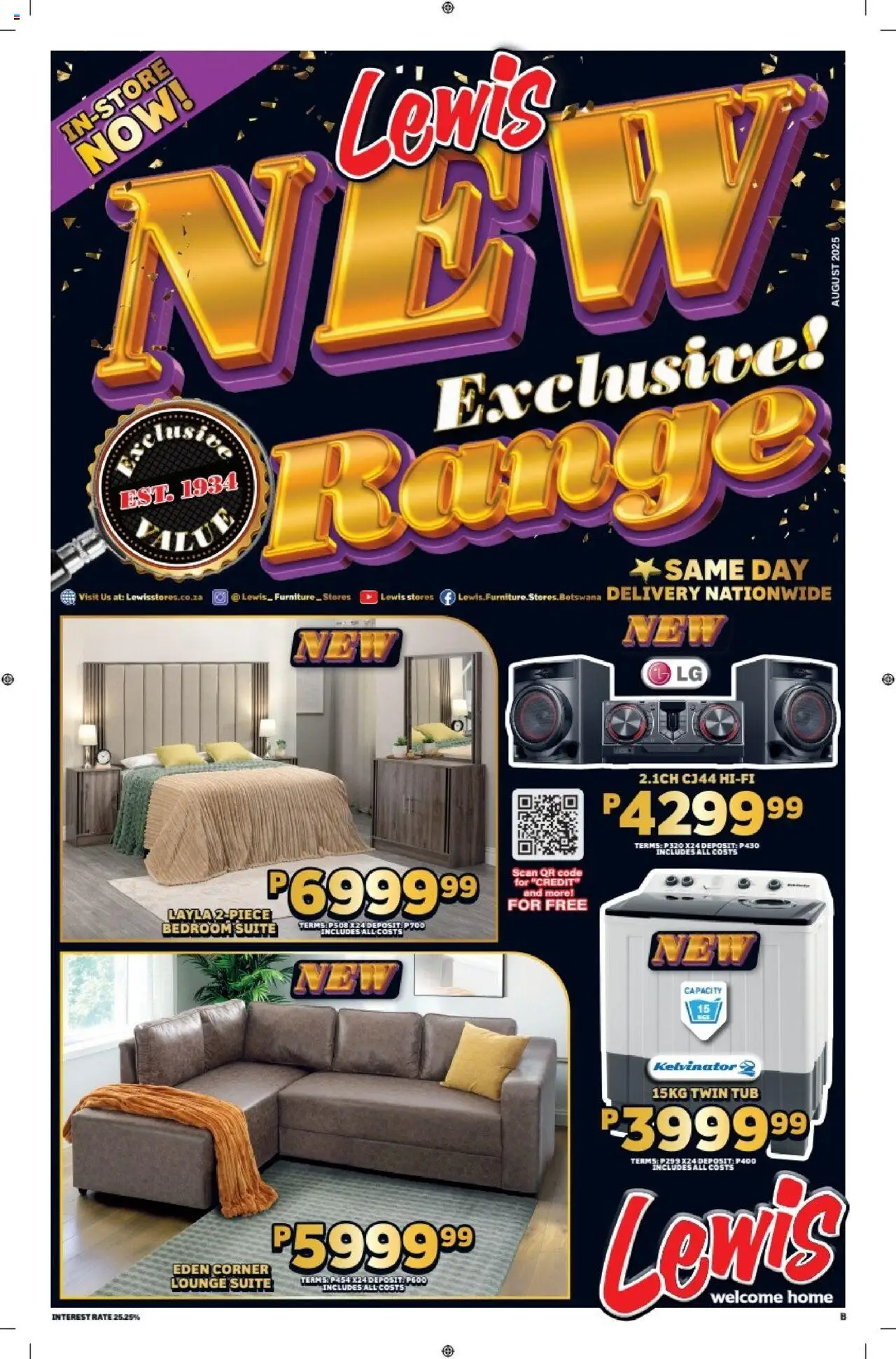 Lewis Stores - Botswana Brochure │ valid from 11.08.2025 | Page: 1 | Products: Lounge suite