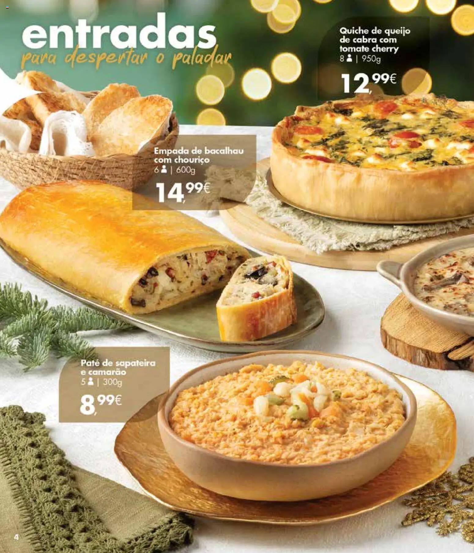 Pingo Doce Encomendas de Natal Madeira │ válido de 19.11.2025 | Página: 4 | Produtos: Bacalhau, Camarão, Queijo, Chouriço