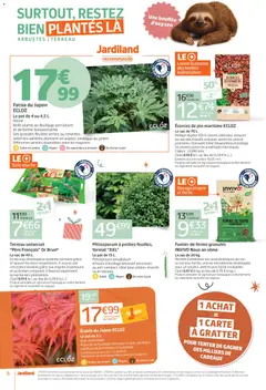 Jardiland - Prévisualisation de Jardiland catalogue valide à partir de 22.04.2026 | Page: 6 | Produits: Écorces de pin, Terreau Universel, Terreau, Érable du japon