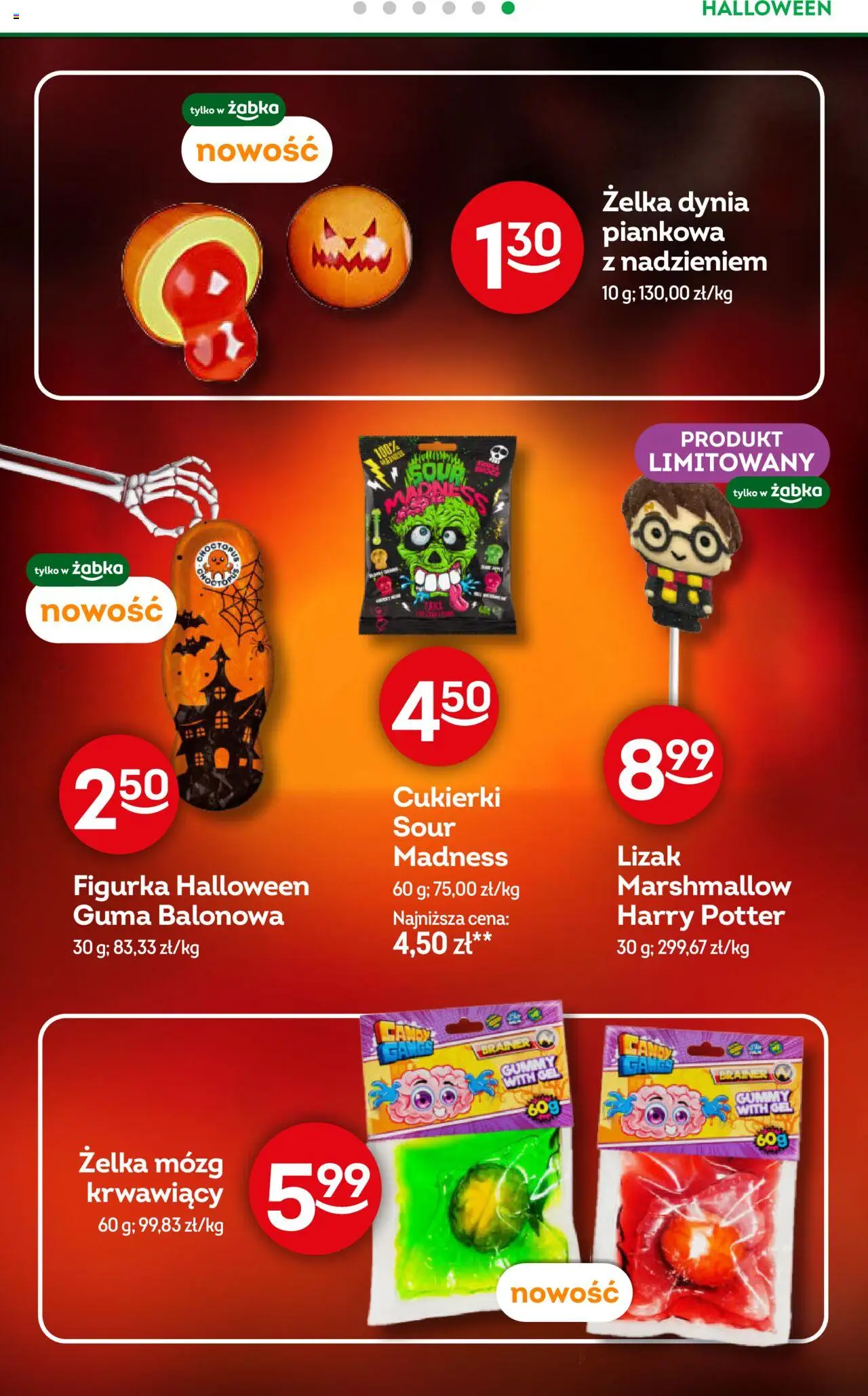 Żabka Gazetka od 08.10.2025 | Strona: 21 | Produkty: Dynia, Cukierki