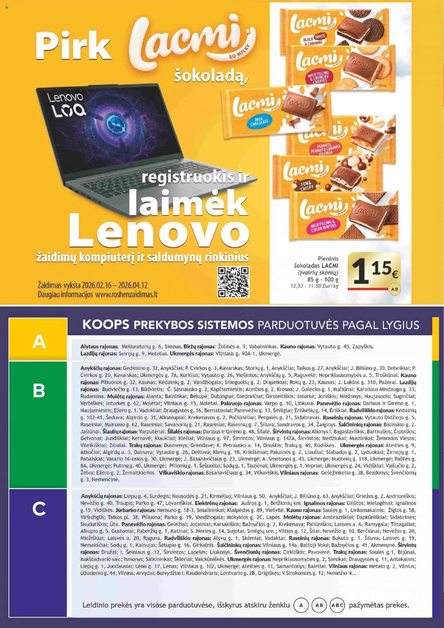 Koops akcijos nuo 09.03.2026 | Puslapis: 2 | Prekių: Žaidimas, Šokoladas