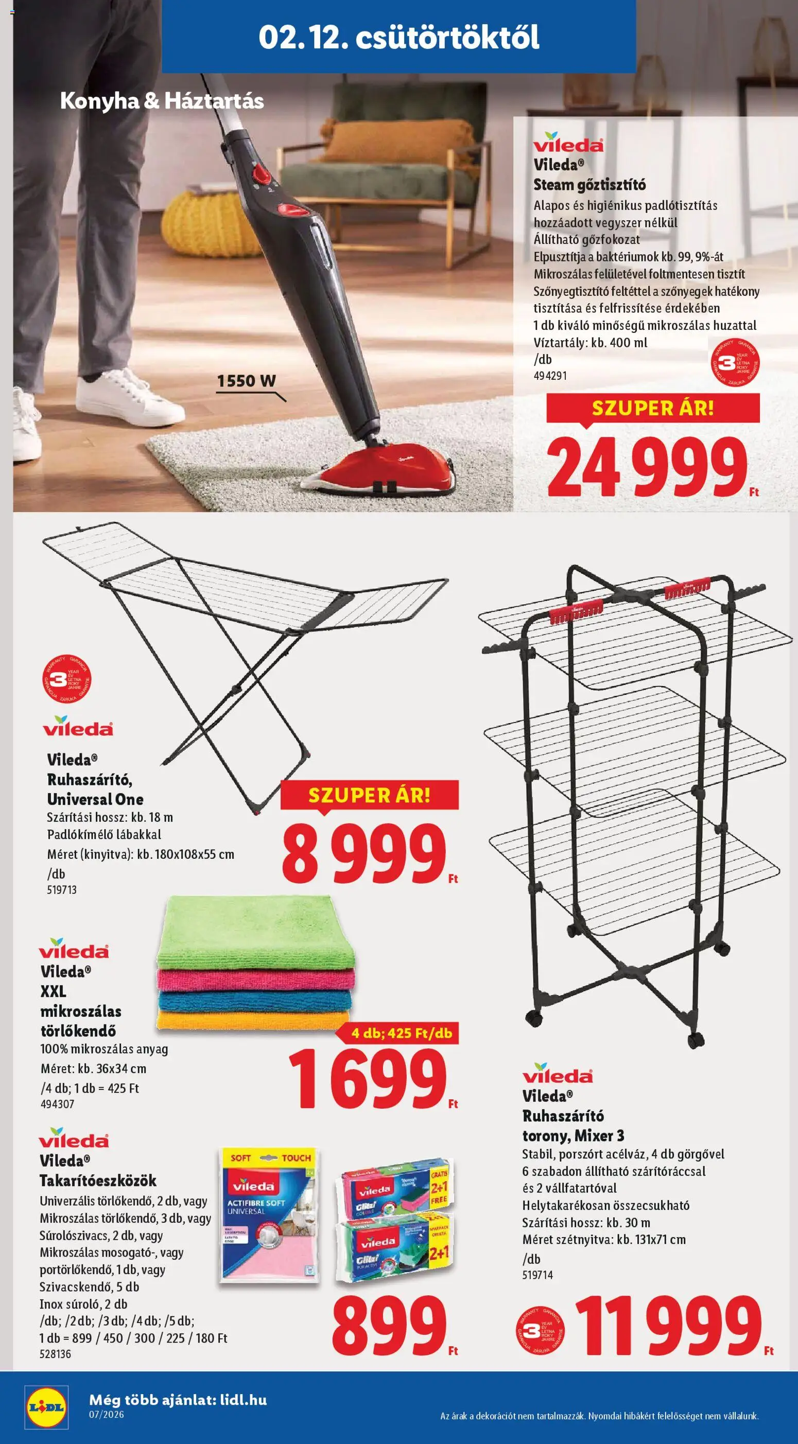 Lidl akciós ujság - amely érvényes a következő dátumtól: 12.02.2026 | Oldal: 12