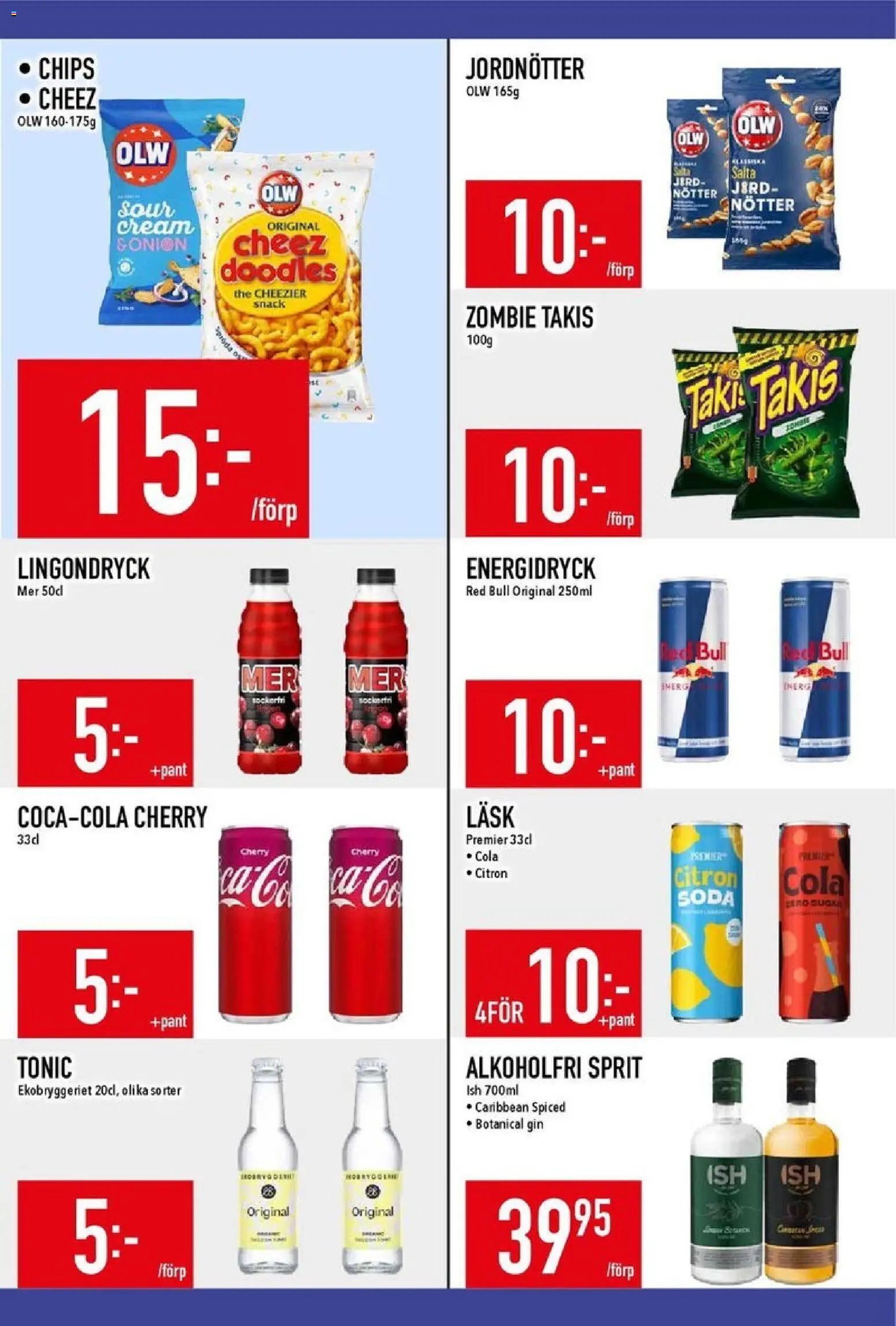 Matdax reklamblad aktuell från 16.02.2026 | Sida: 17 | Produkter: Red bull, Energidryck, Gin, Citron