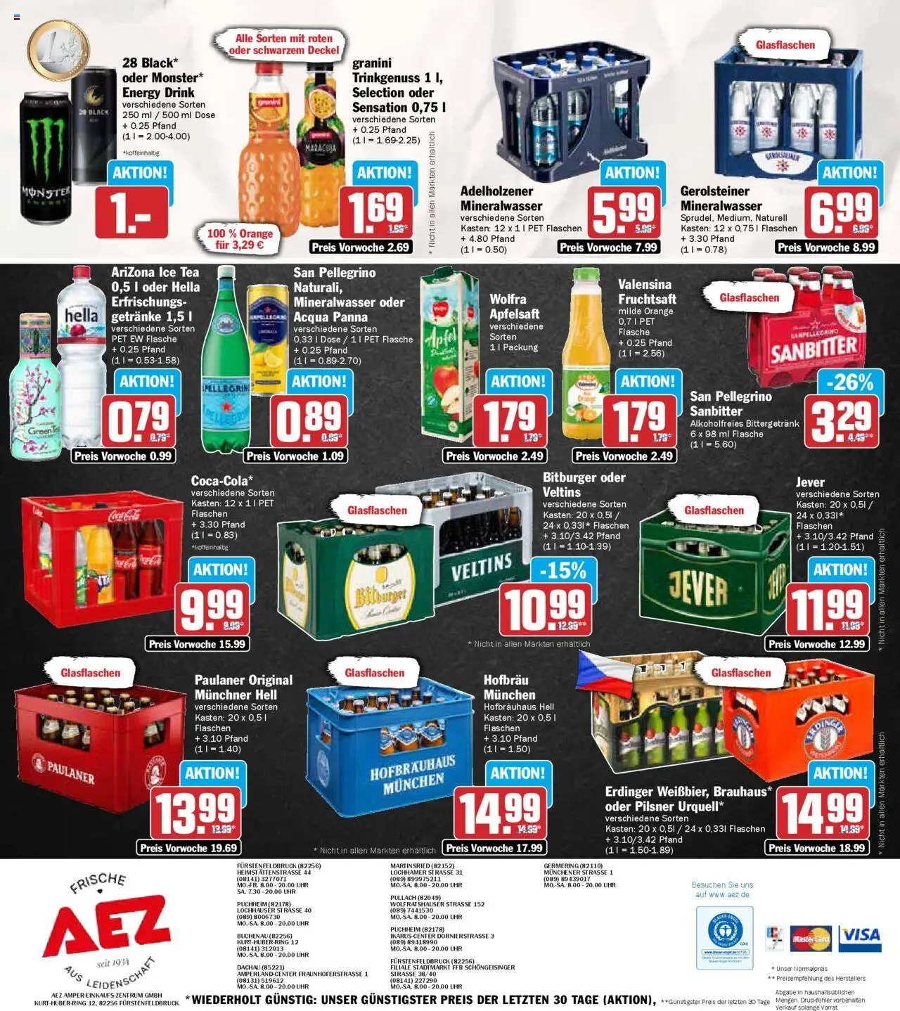 AEZ Prospekt 	 – gültig ab 22.09.2025 | Seite: 16 | Produkte: Energy, Adelholzener, Apfelsaft, Hella