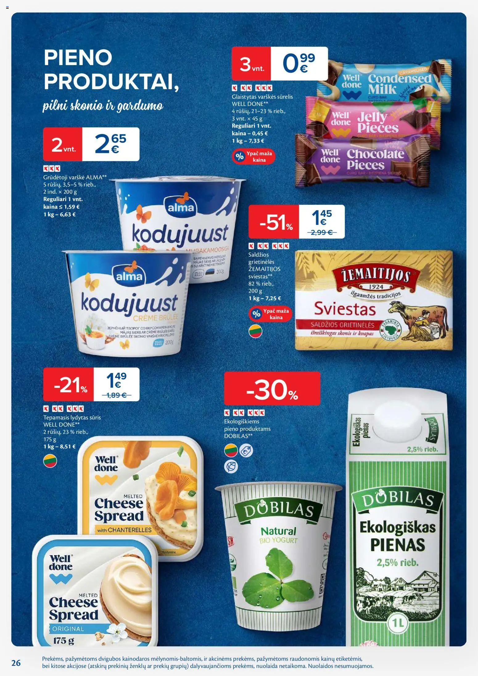 MAXIMA akcijos nuo 27.01.2026 | Puslapis: 26 | Prekių: Sūrelis, Kvapas, Varškė, Lydytas sūris