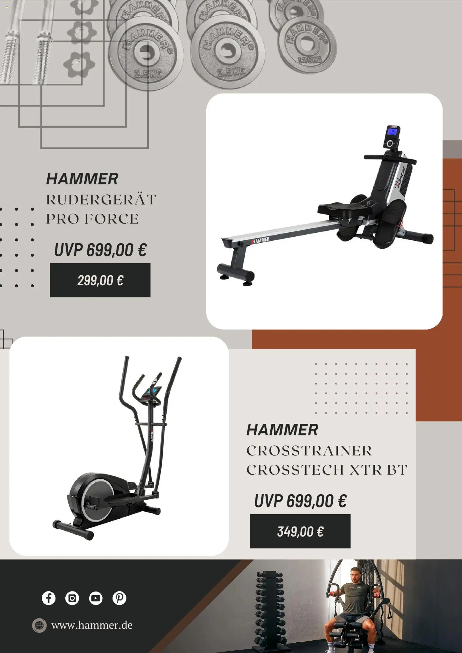 Hammer Prospekt 	 – gültig ab 29.12.2025 | Seite: 4 | Produkte: Crosstrainer, Rudergerät