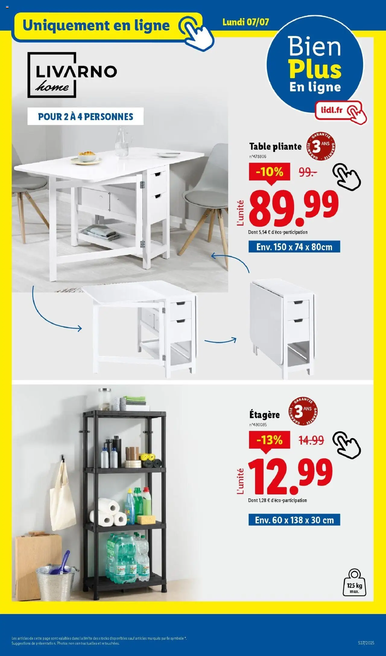  | Page: 69 | Produits: Étagère, Table, Table pliante