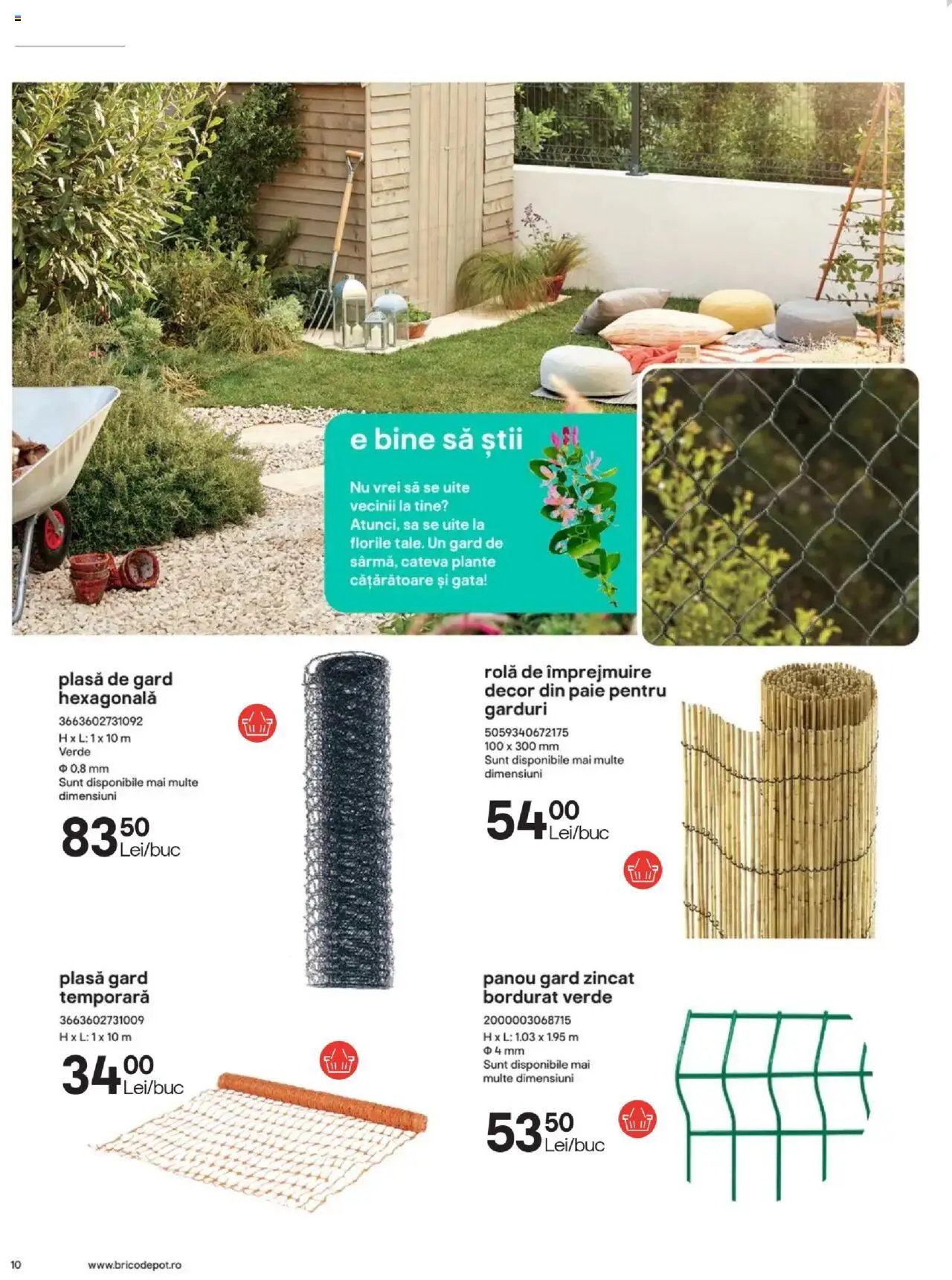 Noul catalog Brico Depot – valabil de la 23.05.2025 | Pagină: 10 | Produse: Panou gard