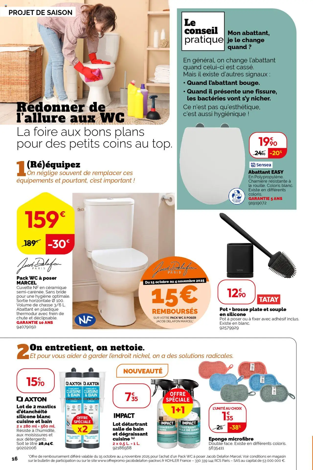 {H1} | Page: 16 | Produits: Marcel, Charnière, Mais, Eponge