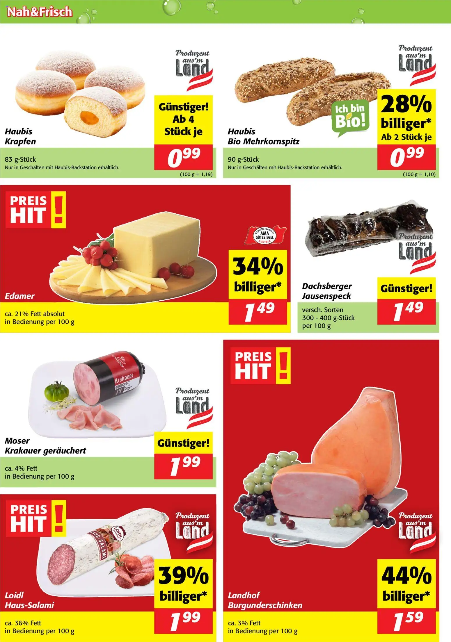 Nah und Frisch Flugblatt gültig ab 05.11.2025 | Seite: 2 | Produkte: Salami