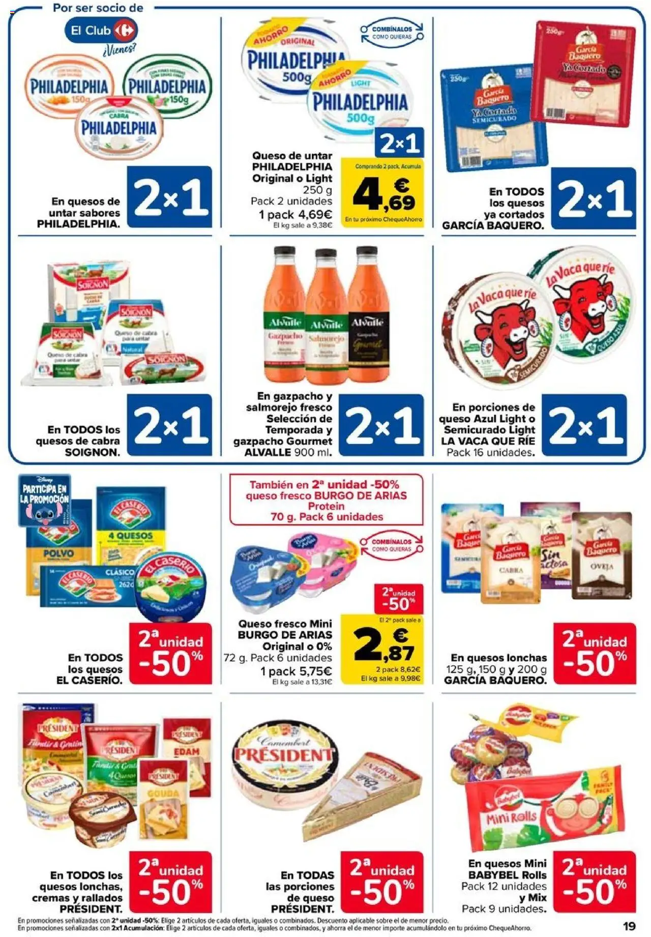Carrefour folleto │ válido desde el 11.09.2025 | Página: 19 | Productos: Polvo, Queso, Queso fresco, Gazpacho