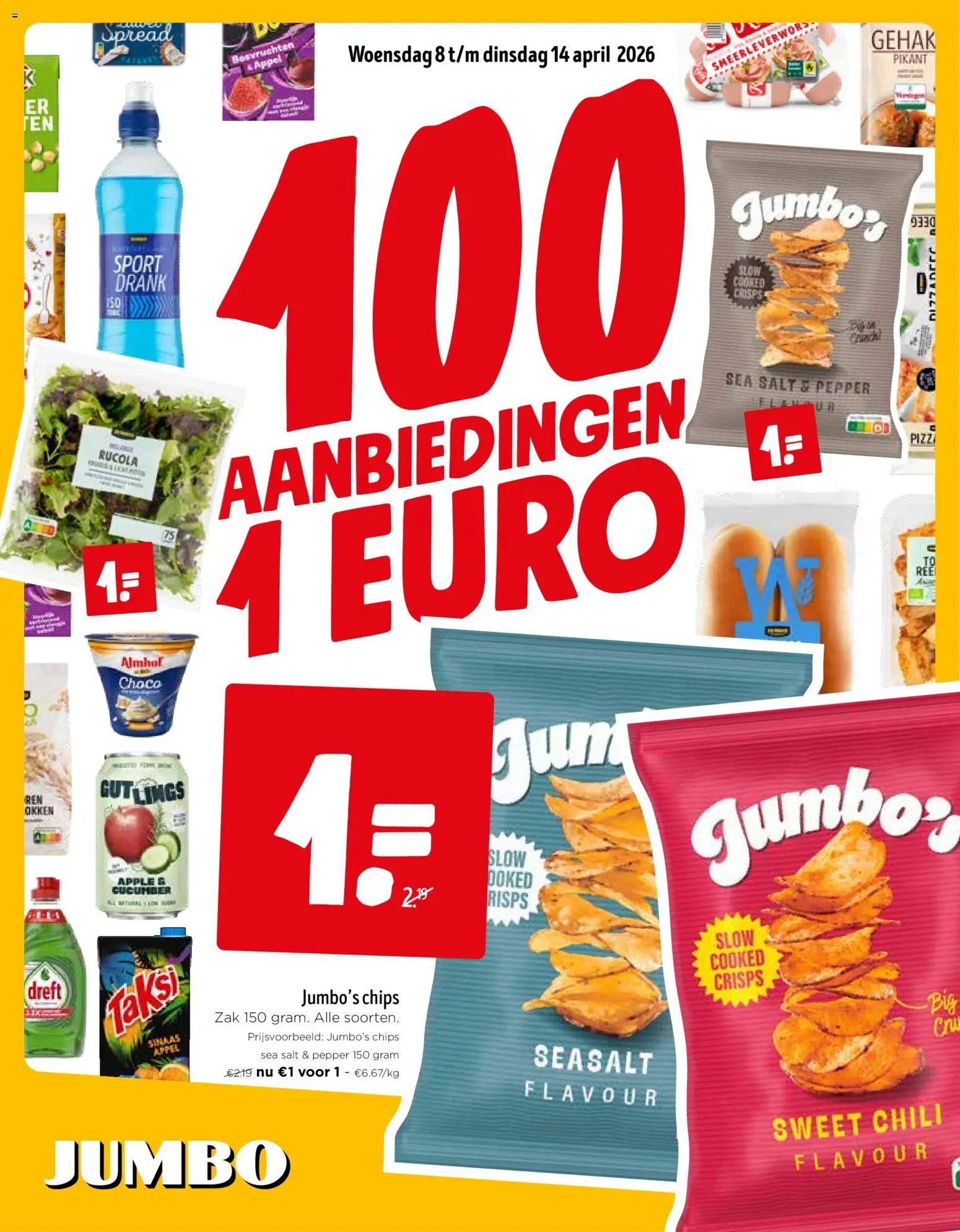 {H1} | Pagina: 1 | Producten: Chips, Zsúrkenyér, Appel, Rucola