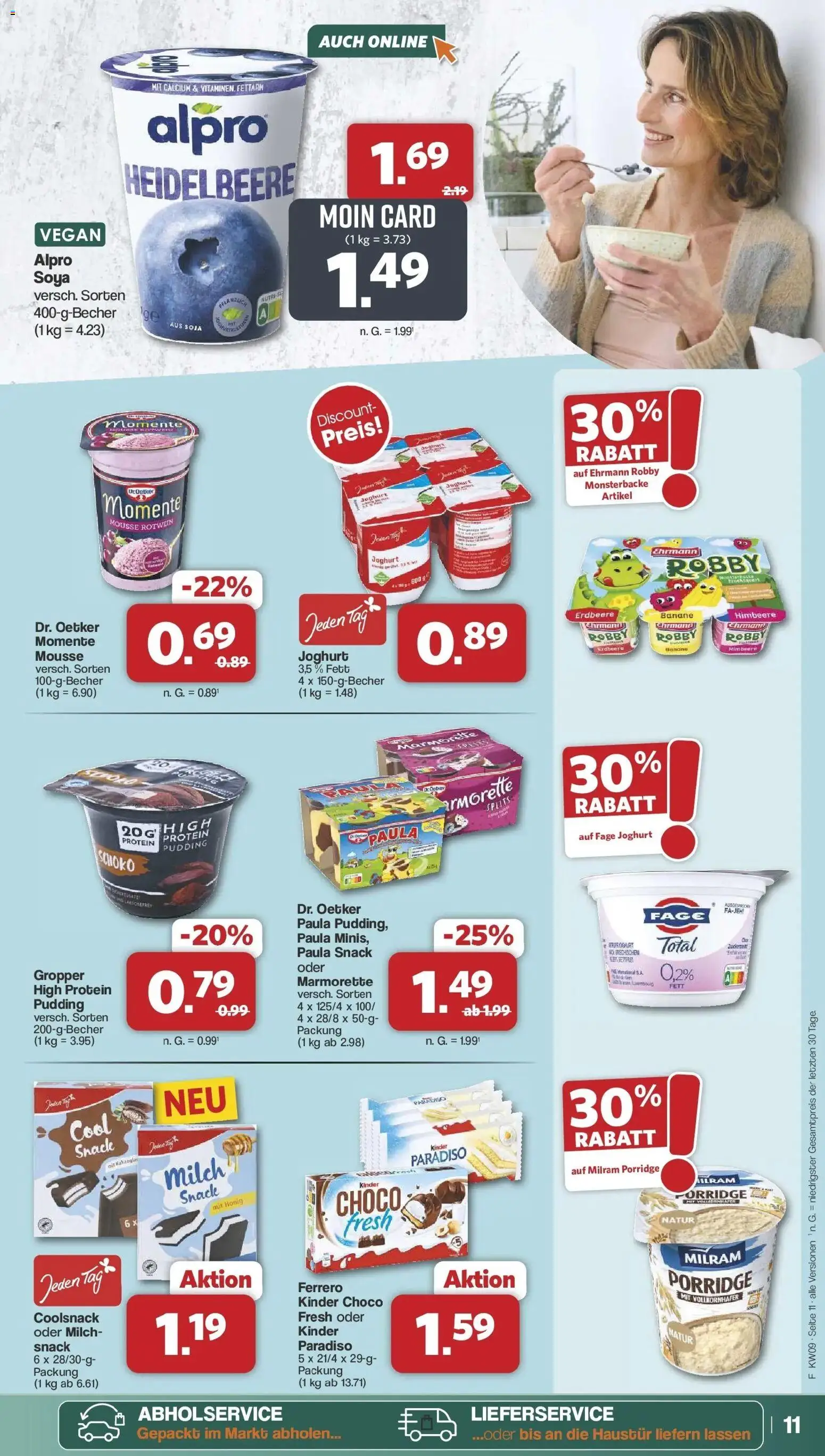 Famila Nordwest Wochenangebote – gültig ab 23.02.2026 | Seite: 11 | Produkte: Milch, Rotwein, Pudding, Milram