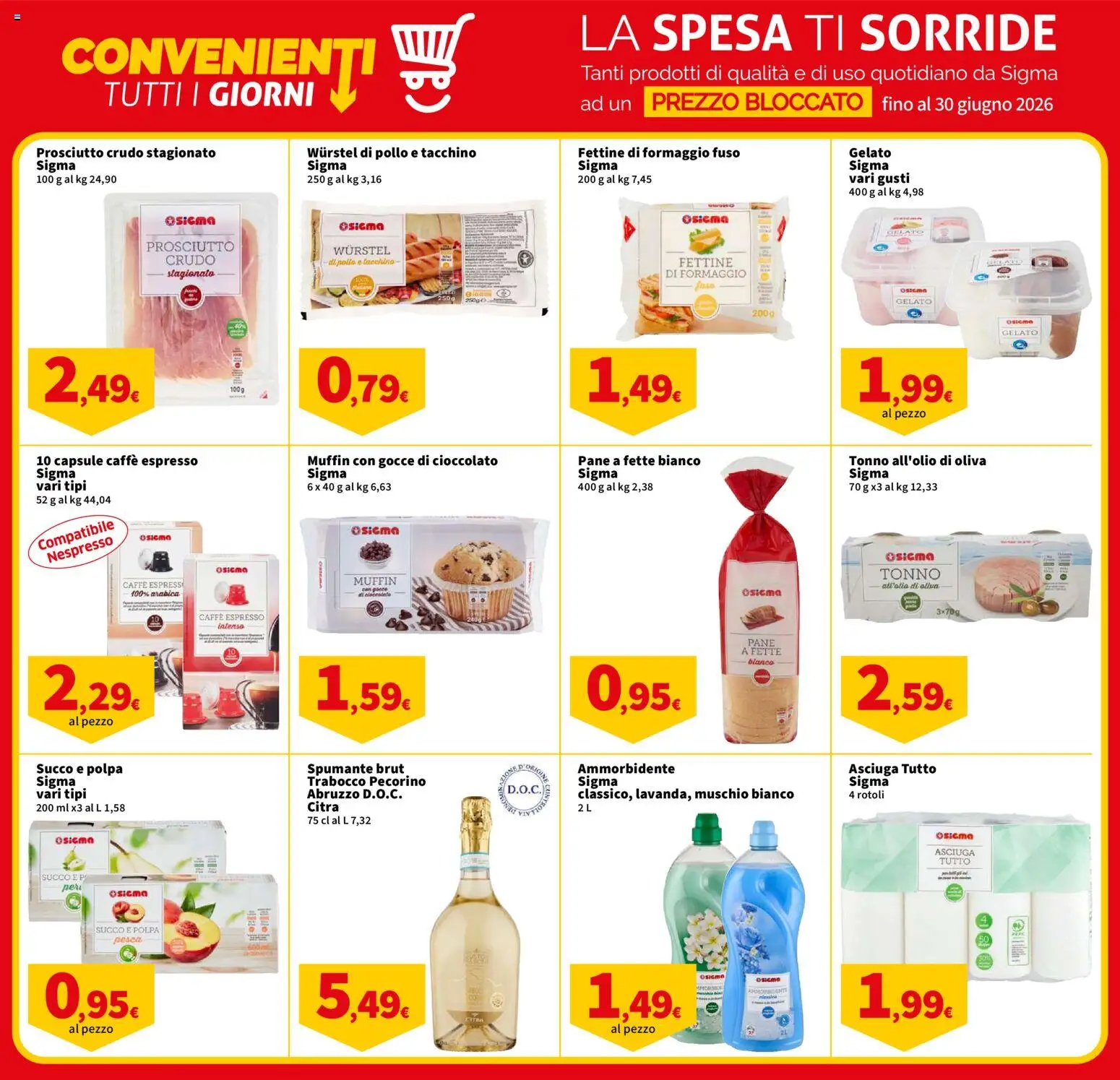 Volantino SIGMA del 23.04.2026 | Pagina: 8 | Prodotti: Pollo, Tacchino, Spumante, Tonno