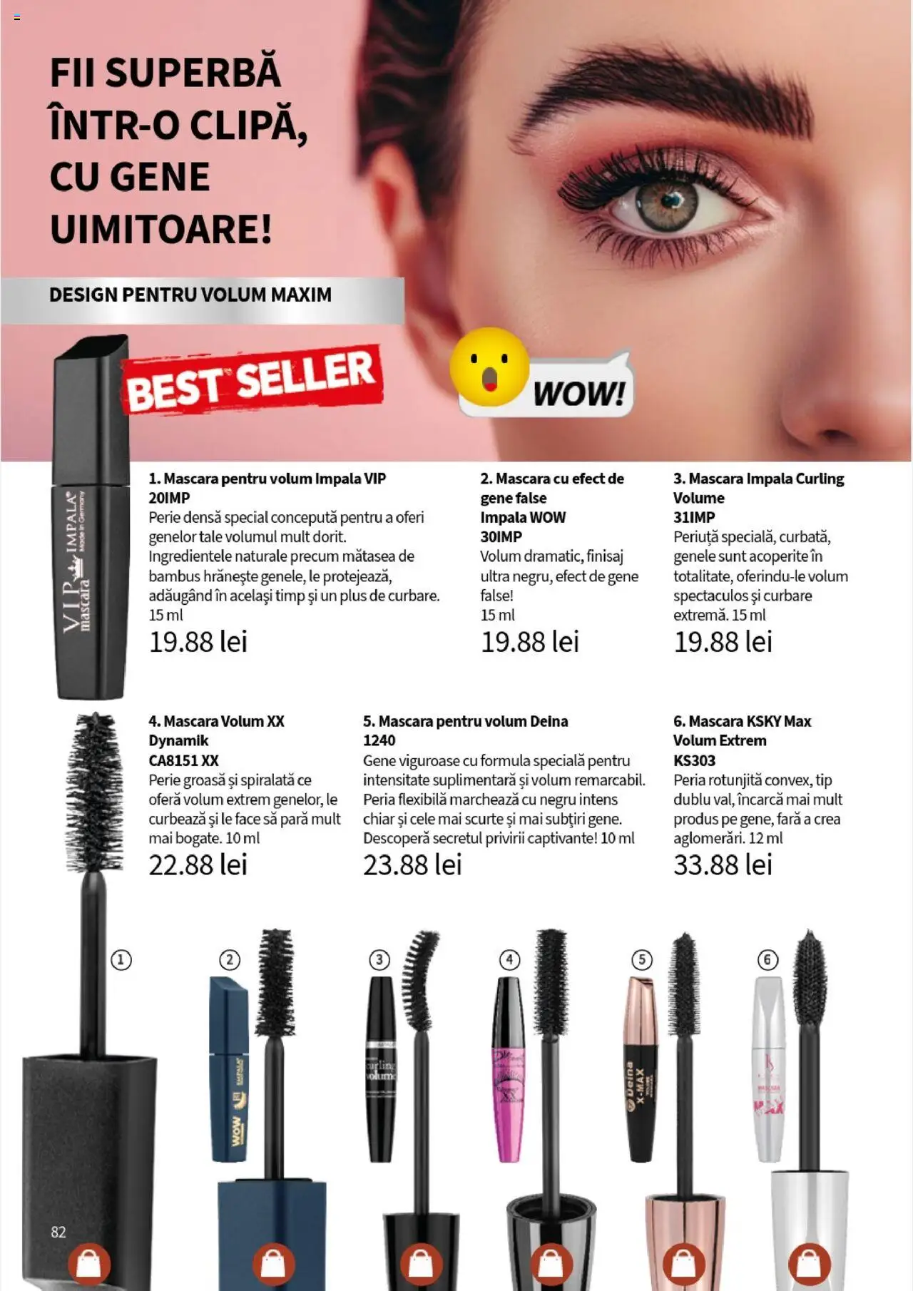 Catalog Lady’s – valabil de la 01.08.2025 | Pagină: 82 | Produse: Pară, Perie, Mascara, Gene false