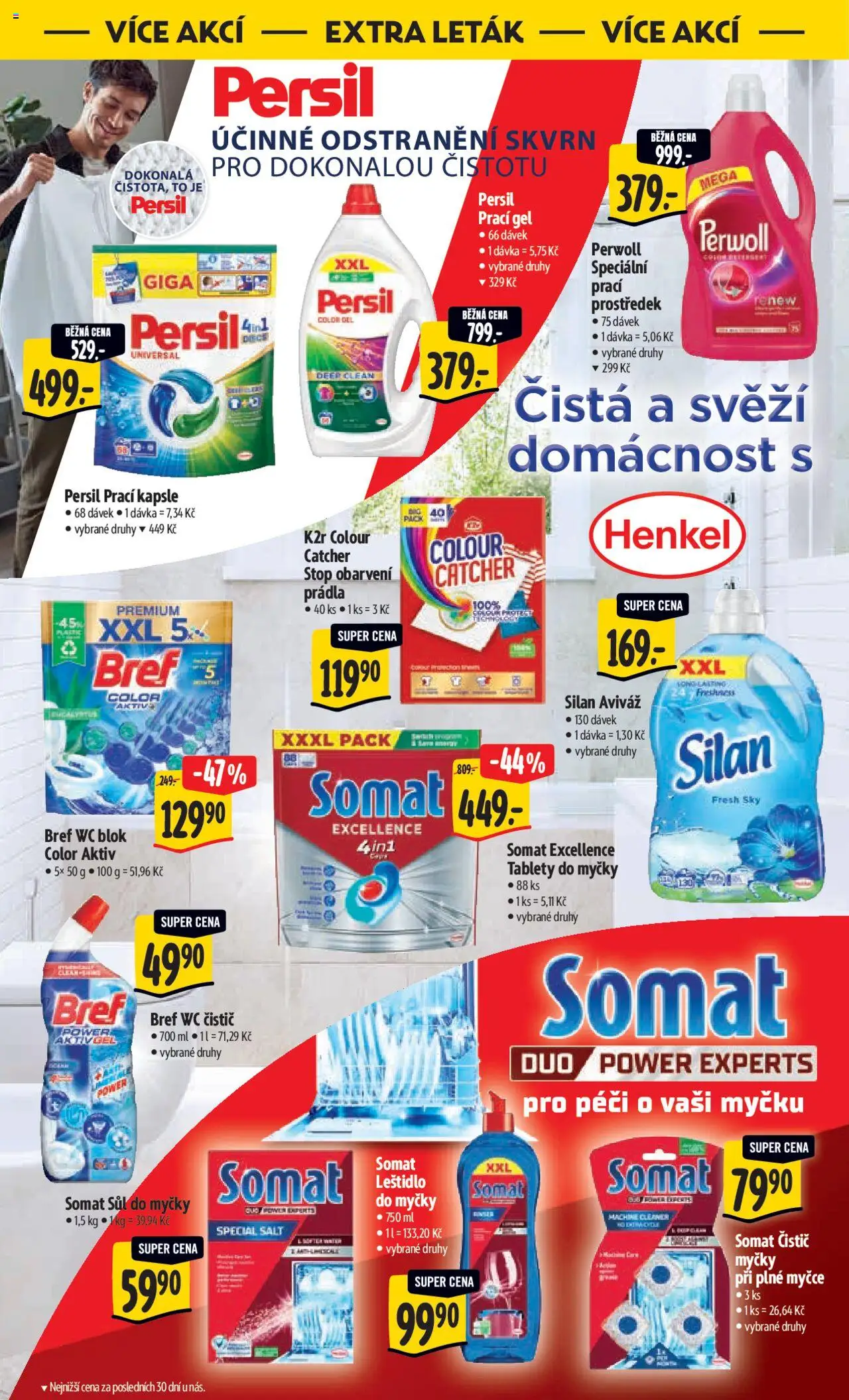 Albert leták - Hypermarket od 25.06.2025 | Strana: 46 | Produkty: Tablety do myčky, Leštidlo do myčky, Perwoll, Silan