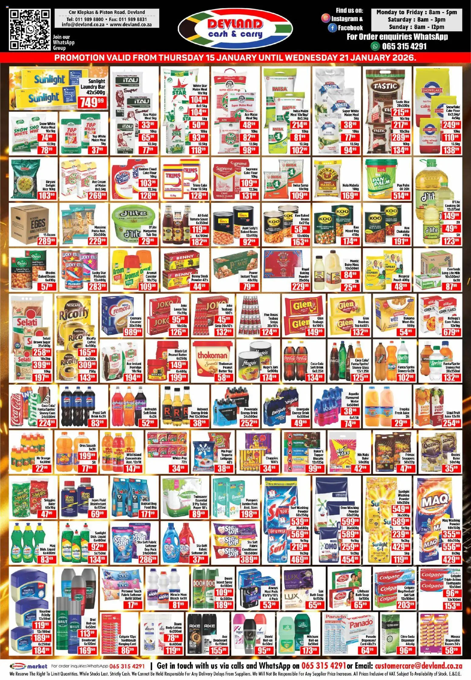 New Devland catalogue – valid from 15.01.2026 | Page: 1 | Products: Butter, Powder, Tea, Toothbrush