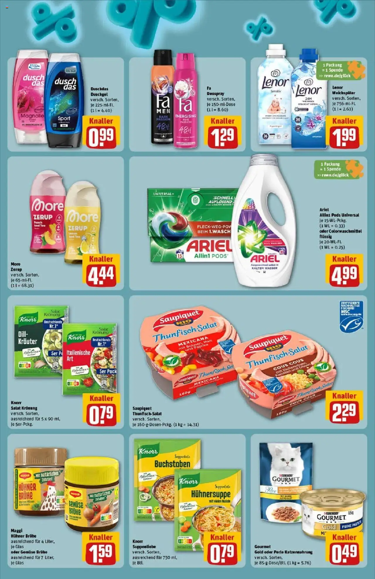 Rewe prospekt Balingen	 – gültig ab 28.09.2025 | Seite: 7 | Produkte: Ariel, Weichspüler, Deospray, Dill