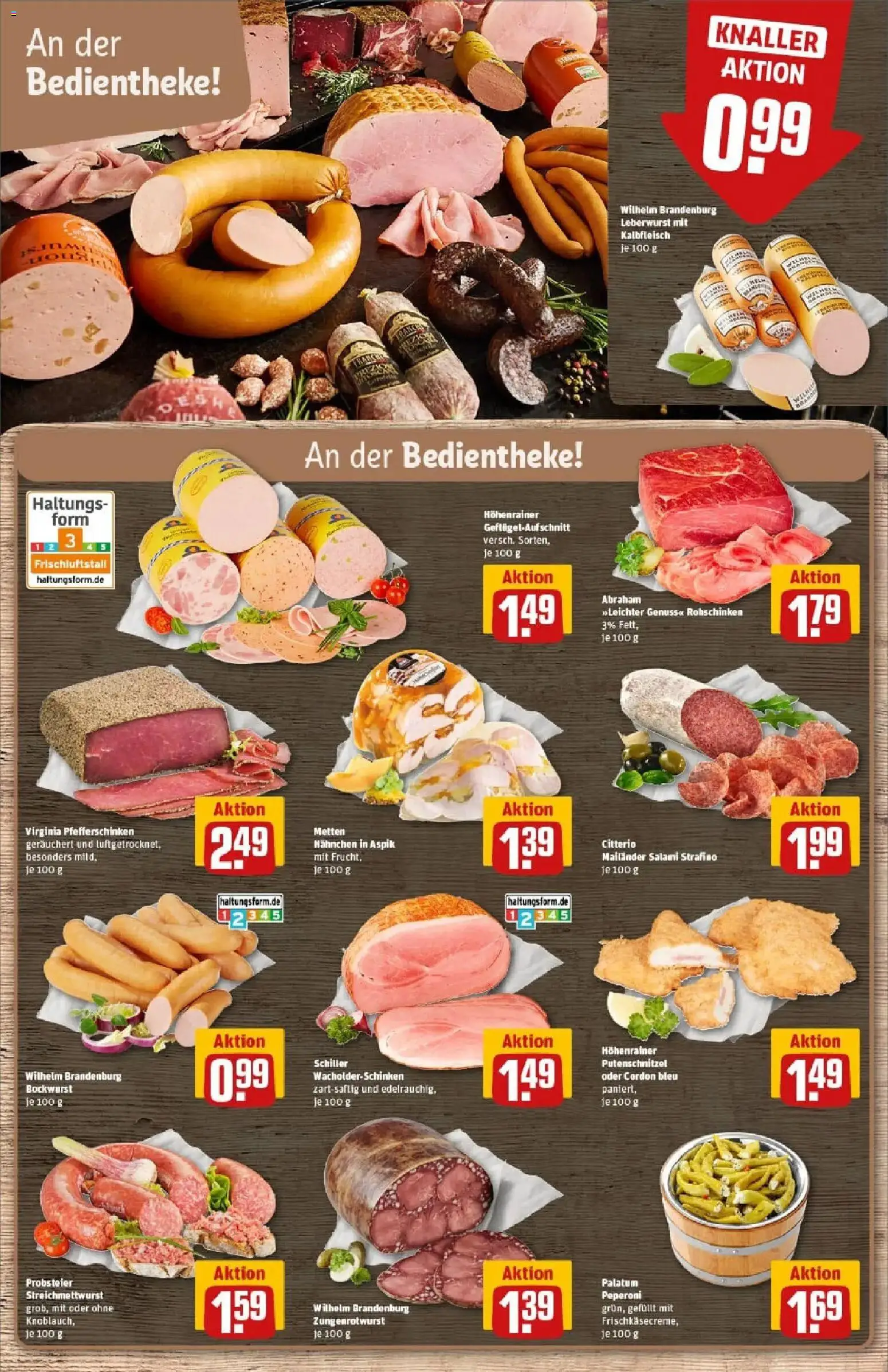 Rewe prospekt Nidderau/Heldenbergen	 – gültig ab 26.01.2026 | Seite: 10 | Produkte: Bockwurst, Hahnchen, Putenschnitzel, Salami