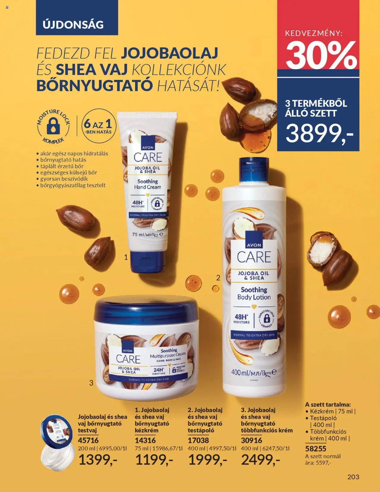 Avon akciós ujság - amely érvényes a következő dátumtól: 01.10.2025 | Oldal: 207 | Termékek: Body, Vaj, Bor, Testápoló