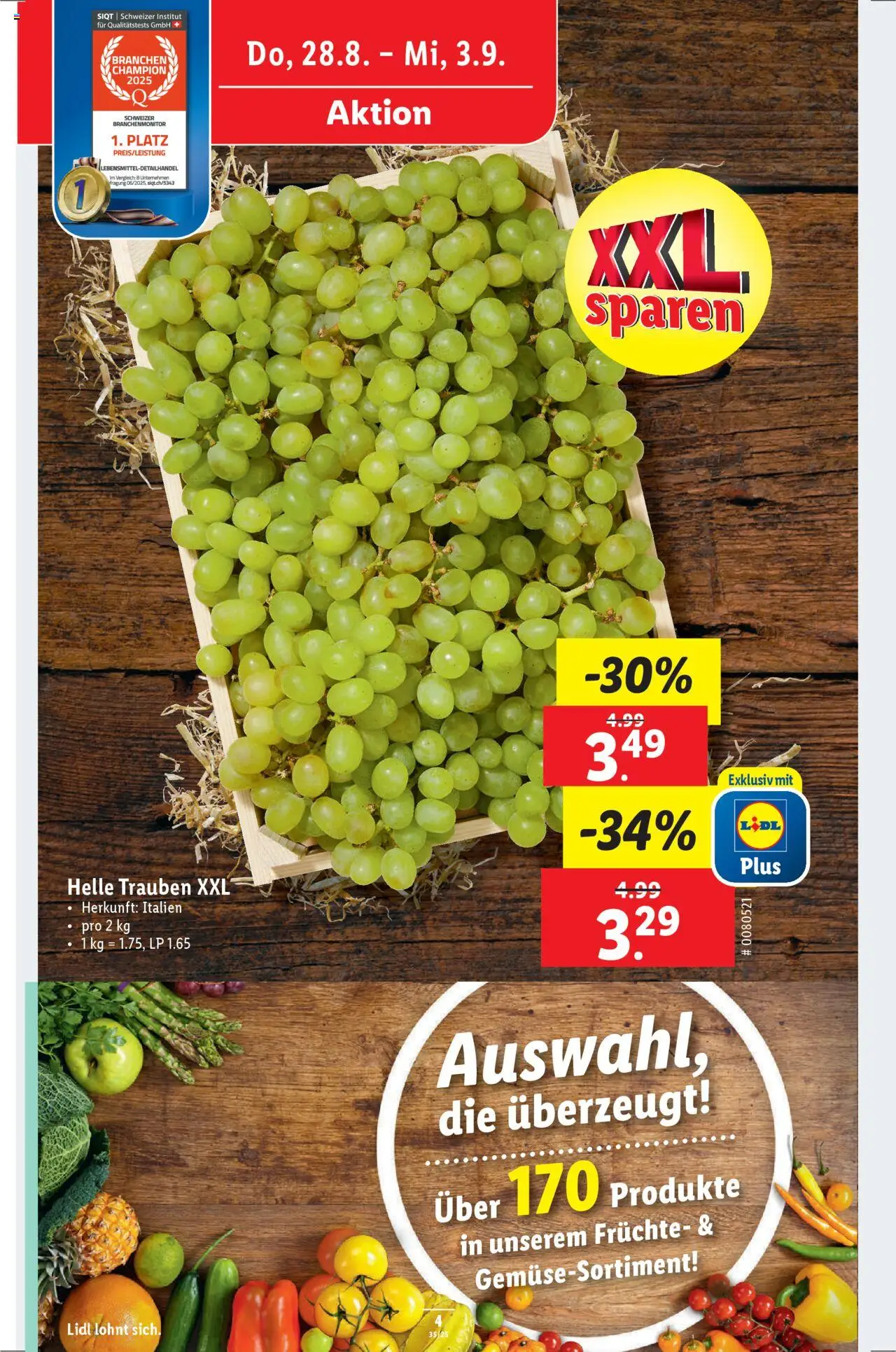 Lidl Aktionen ab 28.08.2025 | Seite: 4 | Produkte: Früchte