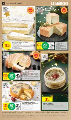 Intermarché - Prévisualisation de BRIE DE MEAUX AOP 4/4 AFFINÉ ANDRÉ COLLET, (également disponible au rayon frais emballé) fromage au lait cru de vache à 22.8% Mat.Gr sur produit fini valide à partir de 09.12.2025 | Page: 18