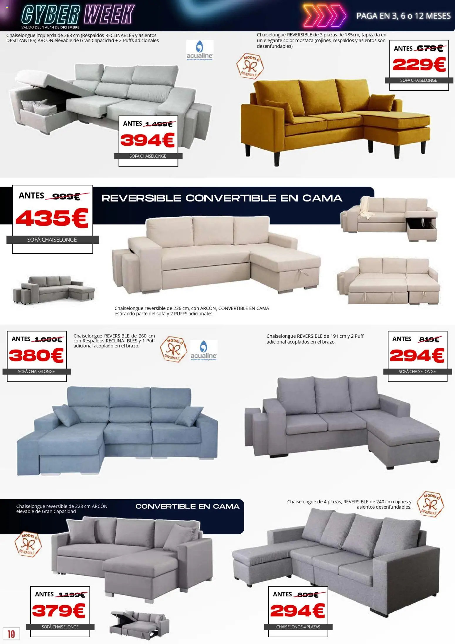 Atrapa Muebles - folleto │ válido desde el 01.12.2025 | Página: 10 | Productos: Cama, Sofá