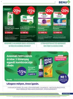 BENU Gyógyszertárak akciós ujság - amely érvényes a következő dátumtól: 01.08.2025 | Oldal: 7 | Termékek: Béres csepp, Ginkgo biloba